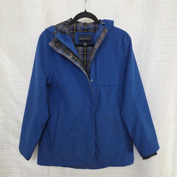 Pendleton Waterproof Trail Jacket Plaid Lining Blue Women’s S - SEE DESC - Picture 10 of 10